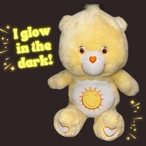 Funshine Bear Care Bears | 2003 Glow A Lot Bear 13” stuffed plush
